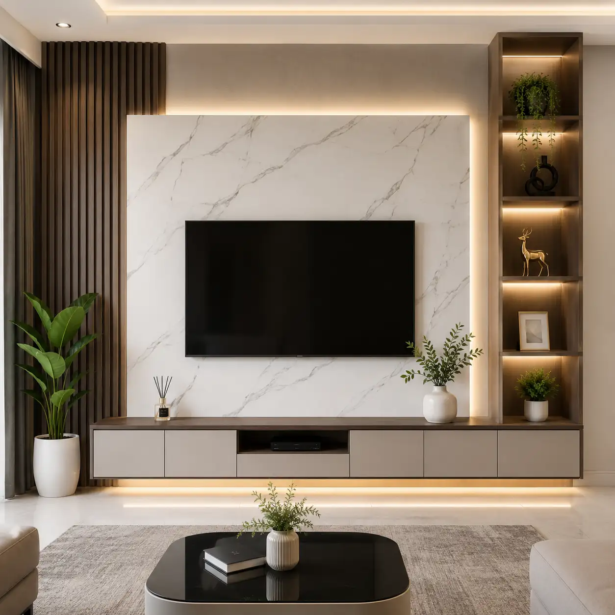 Backdrop TV Custom Bogor Minimalis Gratis Pasang Dan Survey